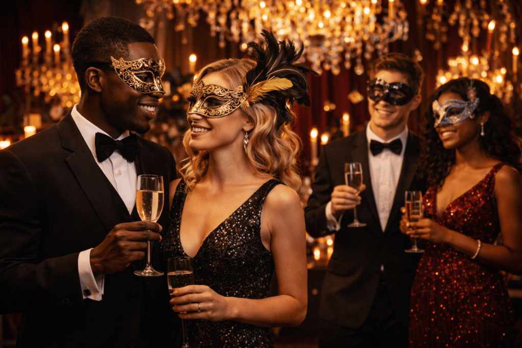 masquerade ball graduation theme