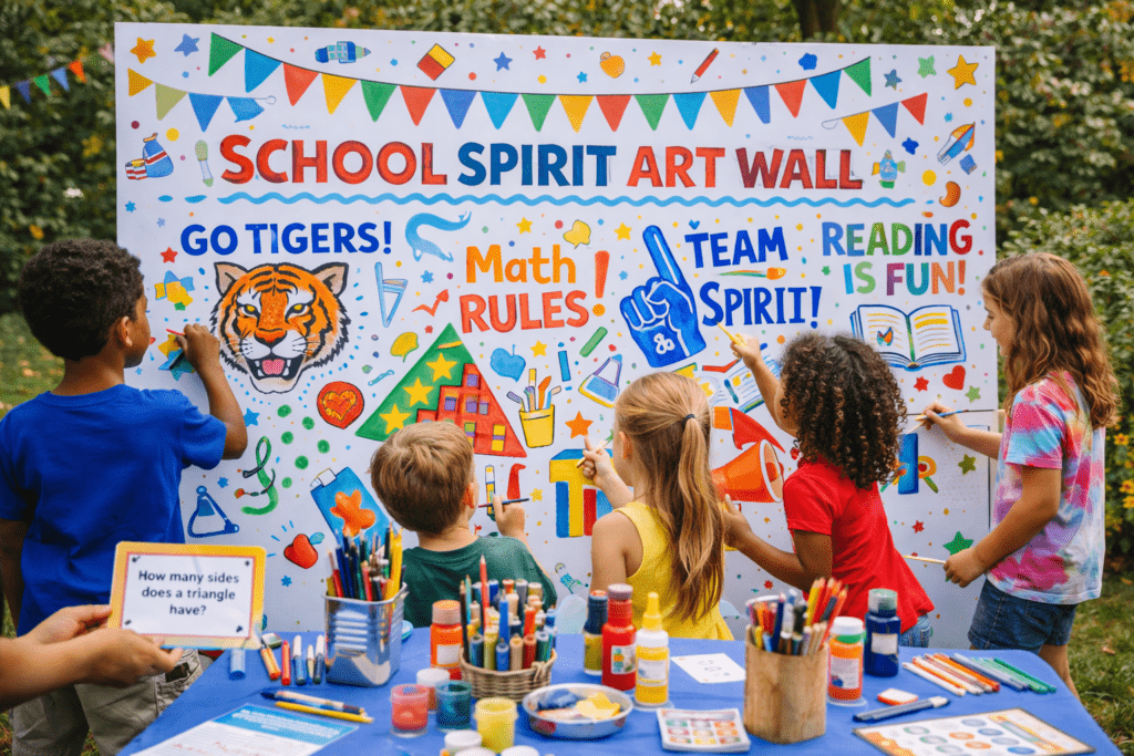 school spirit art wall