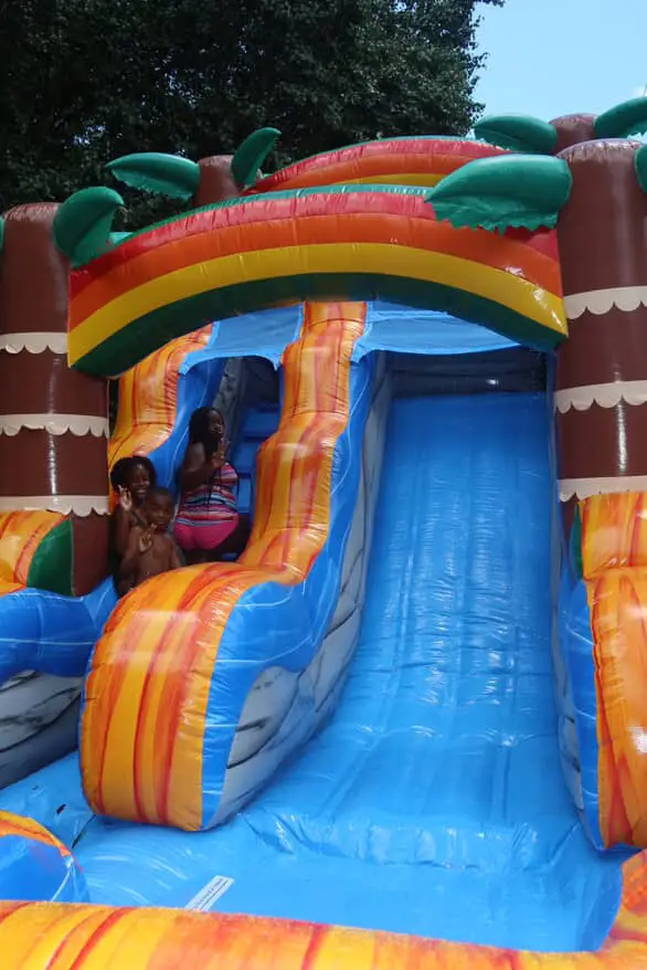 tropical water slide