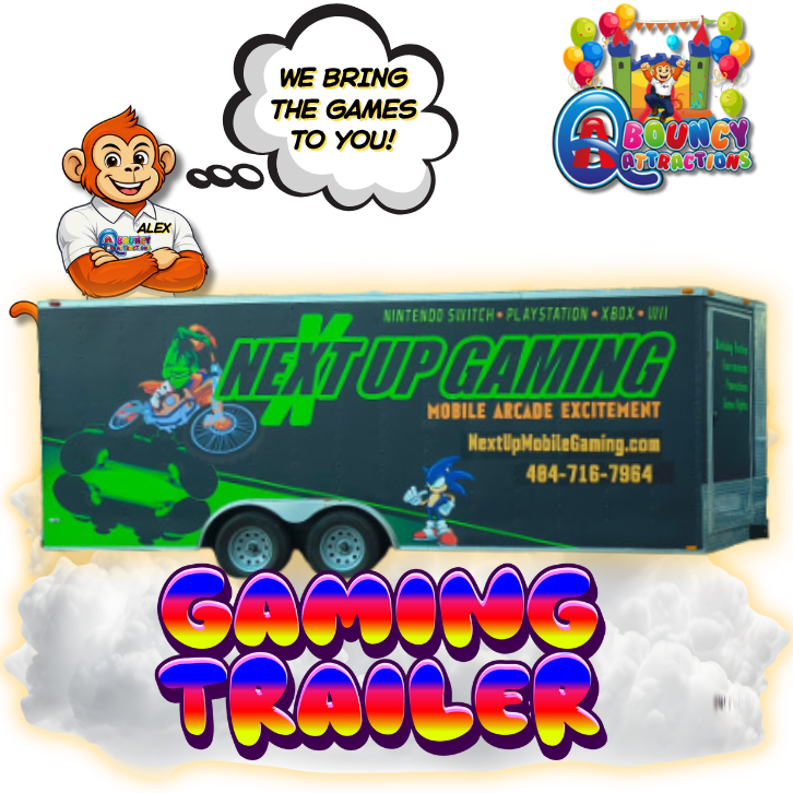 Gaming Trailer Rental in Atlanta, GA- QABouncyAttractions