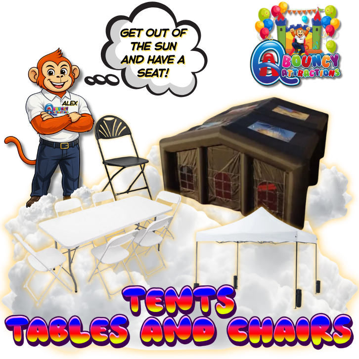 Tables and Chairs Rental in Atlanta, GA- QABouncyAttractions