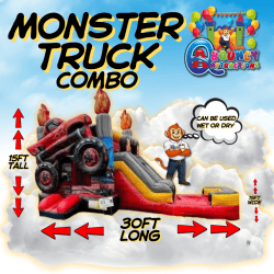 3n1 Monster Truck Jumper with slide