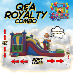 Q&A Royalty 3n1 bounce house with slide and pool renta