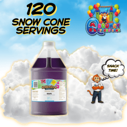 128 Snow cone syrup/cones