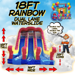 18ft Wet/ Dry Rainbow Slide
