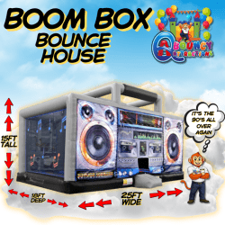 90’s Party Boom Box Bounce House
