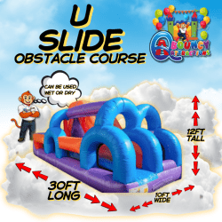 U slide Obstacle course wet/dry