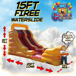 15ft fire slide