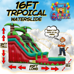 16ft Tropical Waterslide