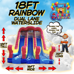 18ft Wet/ Dry Rainbow Slide
