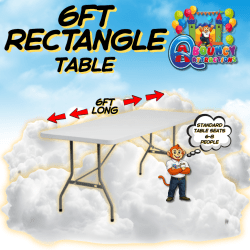 6ft Rectangle tables