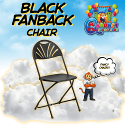 Black fan back chairs