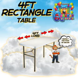 4ft Rectangle tables